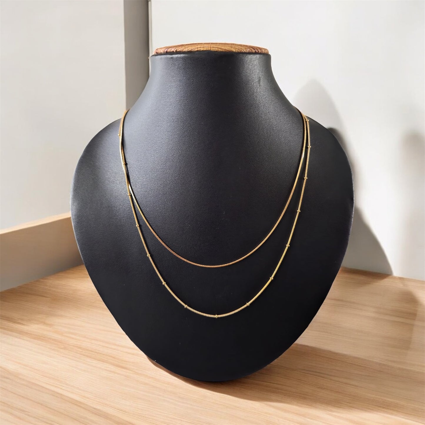 Double layer Gold chain