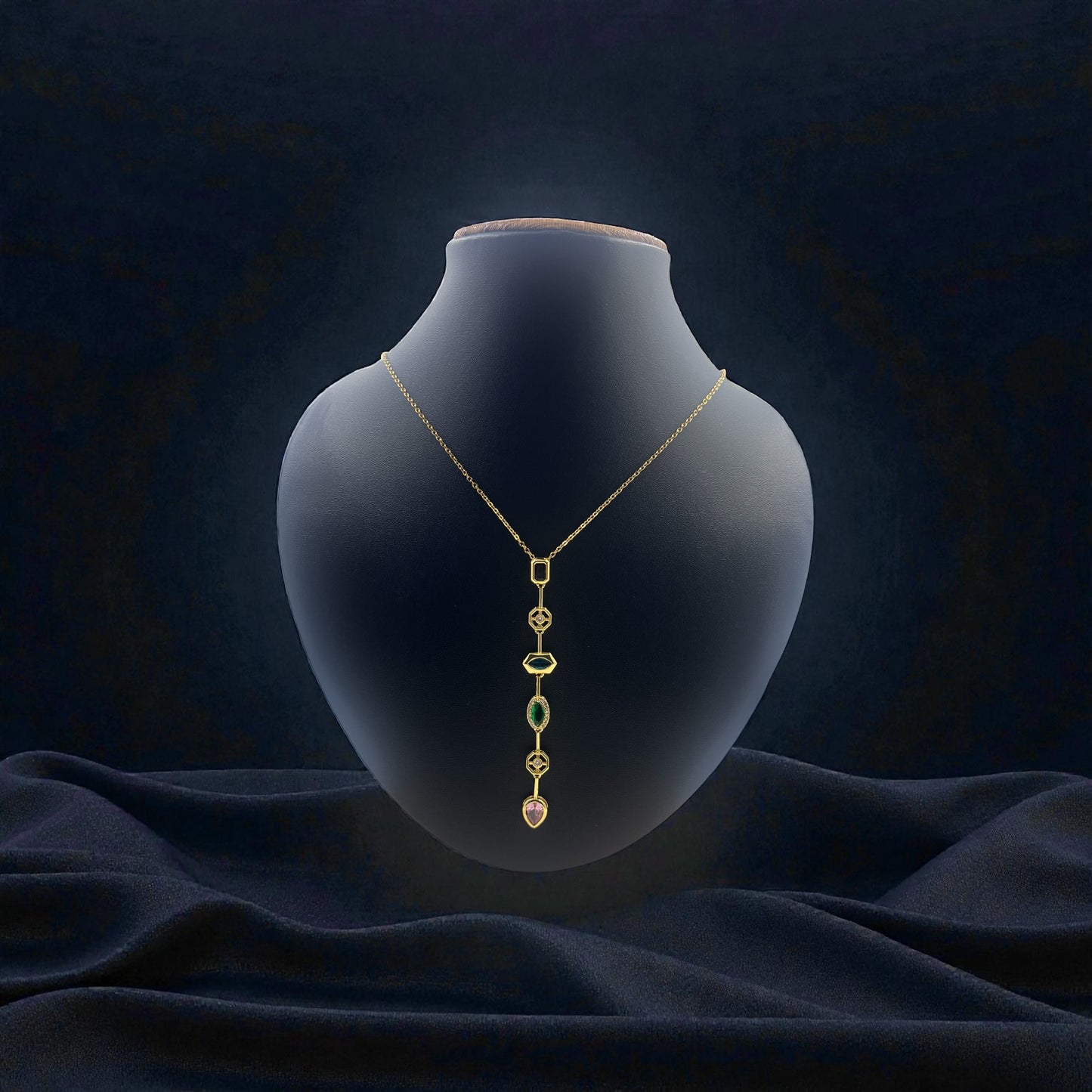 Power Symbols Vertical Necklace