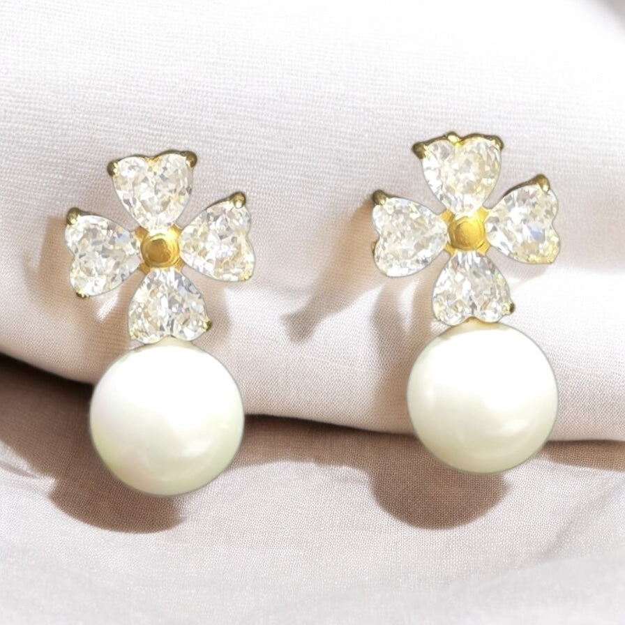 Pearl Blossom Earrings