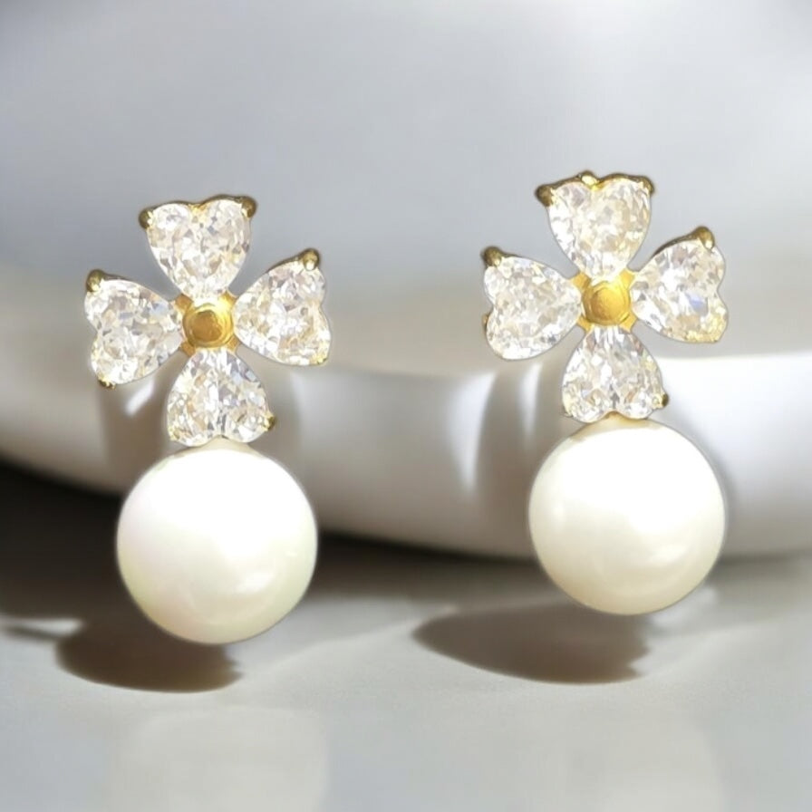 Pearl Blossom Earrings