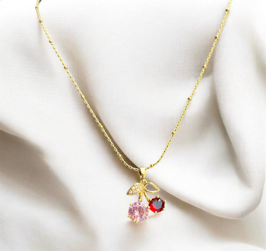 Rosy Charm Necklace