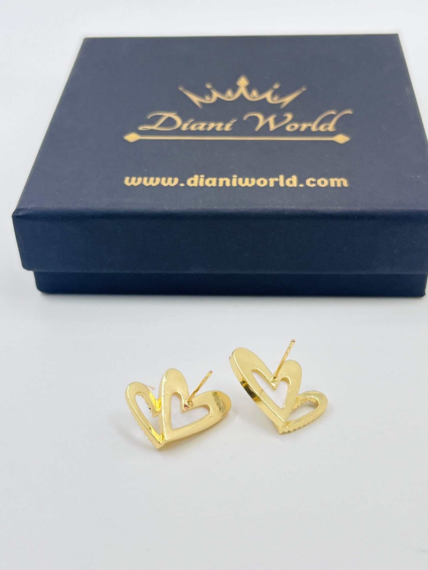 Twin Heart Studs