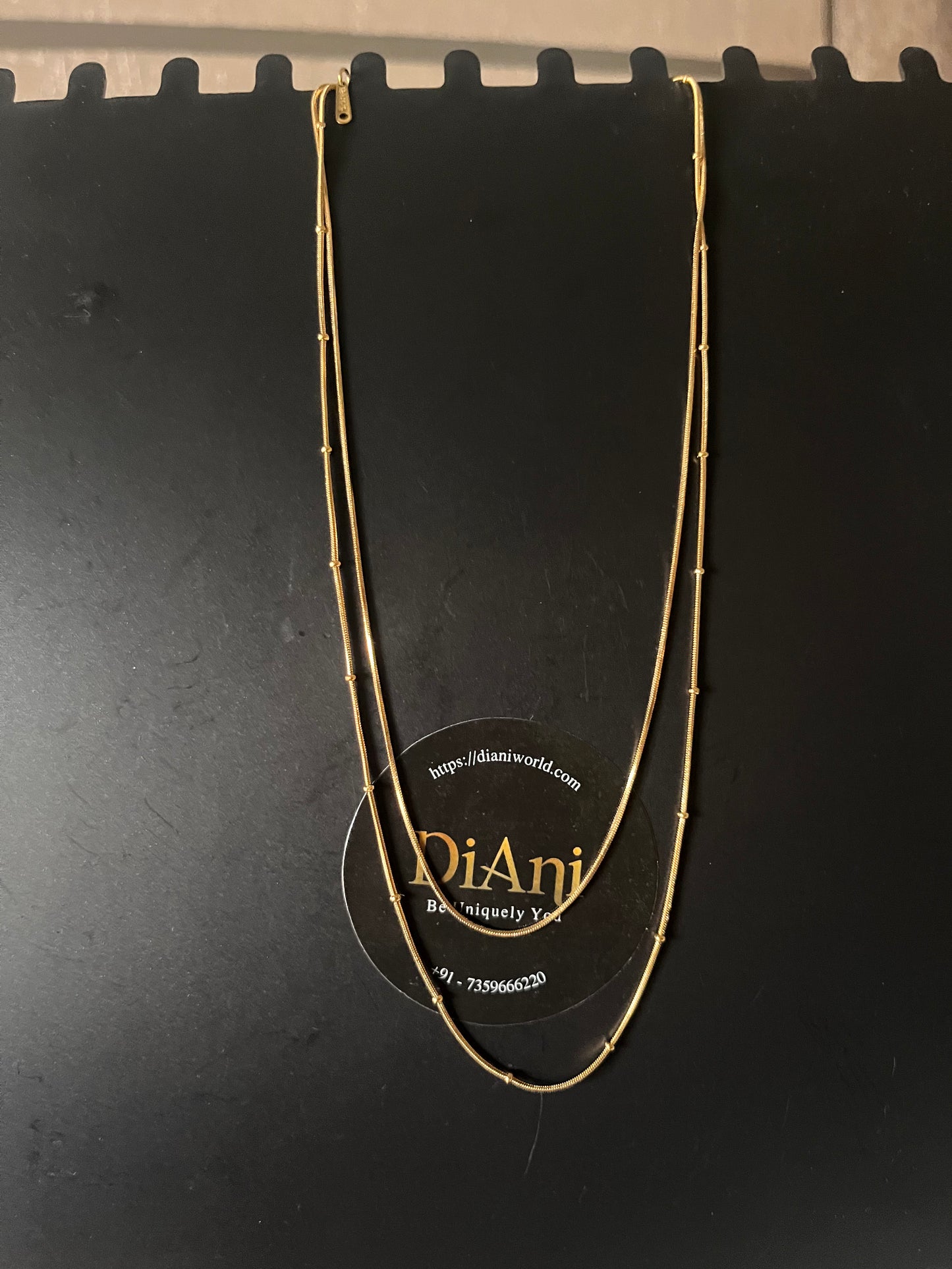 Double layer Gold chain