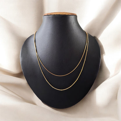 Double layer Gold chain