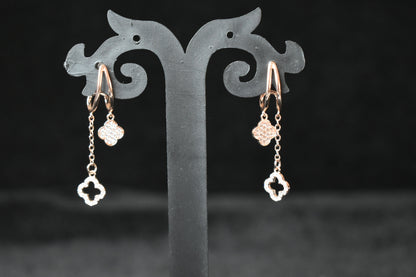 Rosegold Dual Earrings