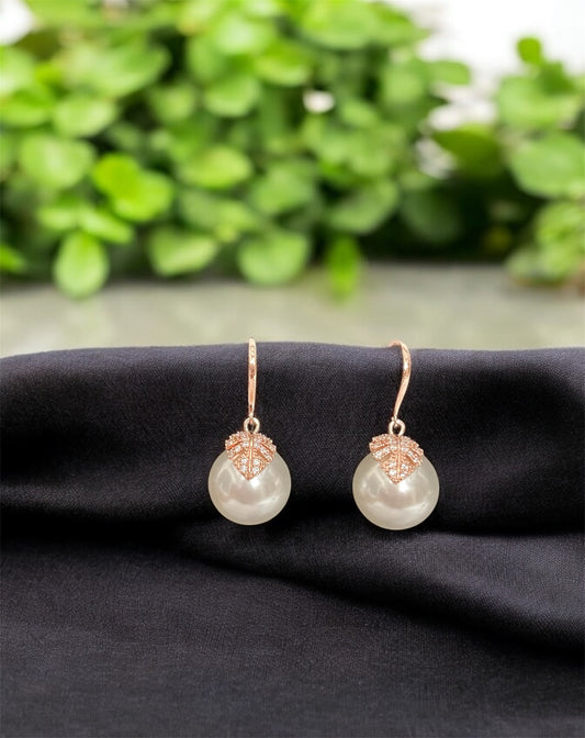 Rosegold Pearl Earring