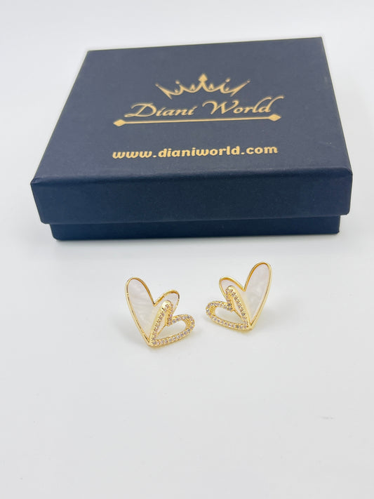 Twin Heart Studs