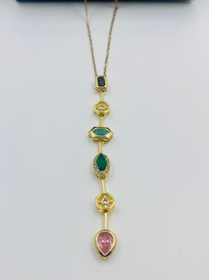 Power Symbols Vertical Necklace