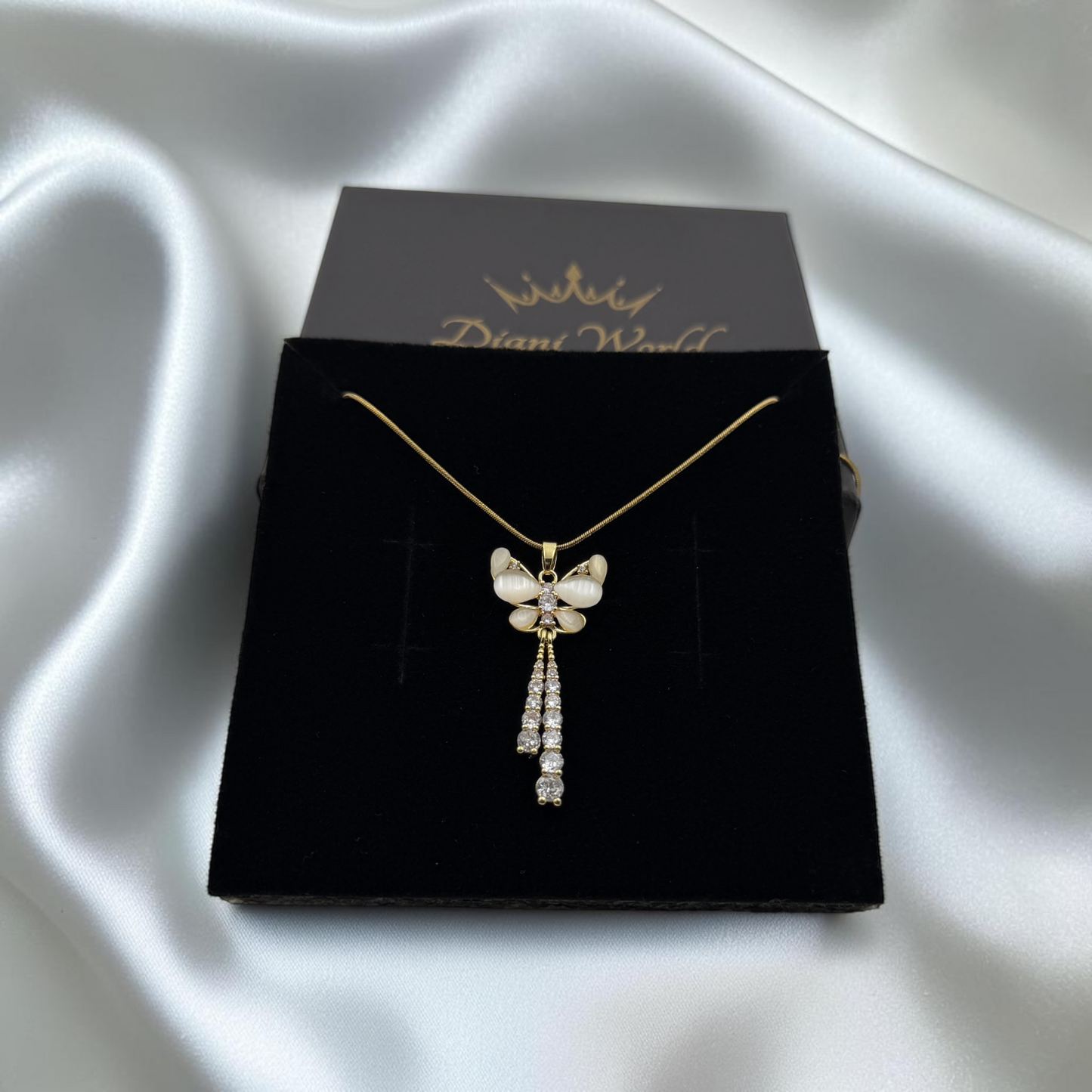 Pearl Butterfly Pendant Necklace
