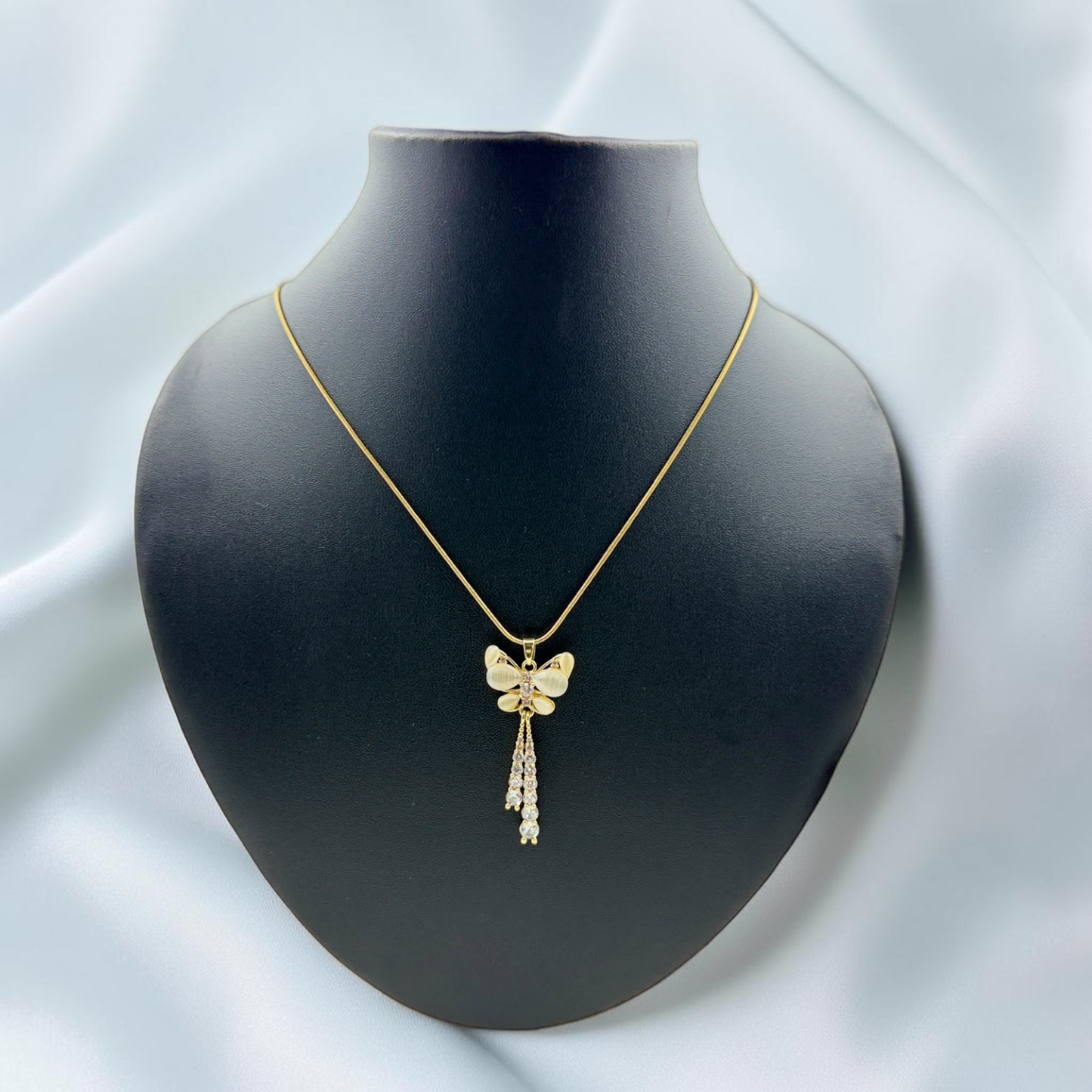 Pearl Butterfly Pendant Necklace