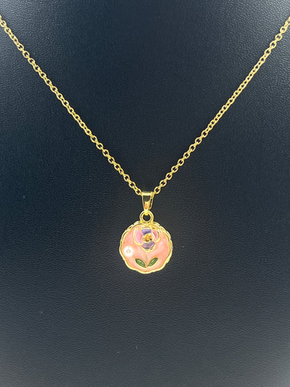 Blush Bloom Pearl Necklace