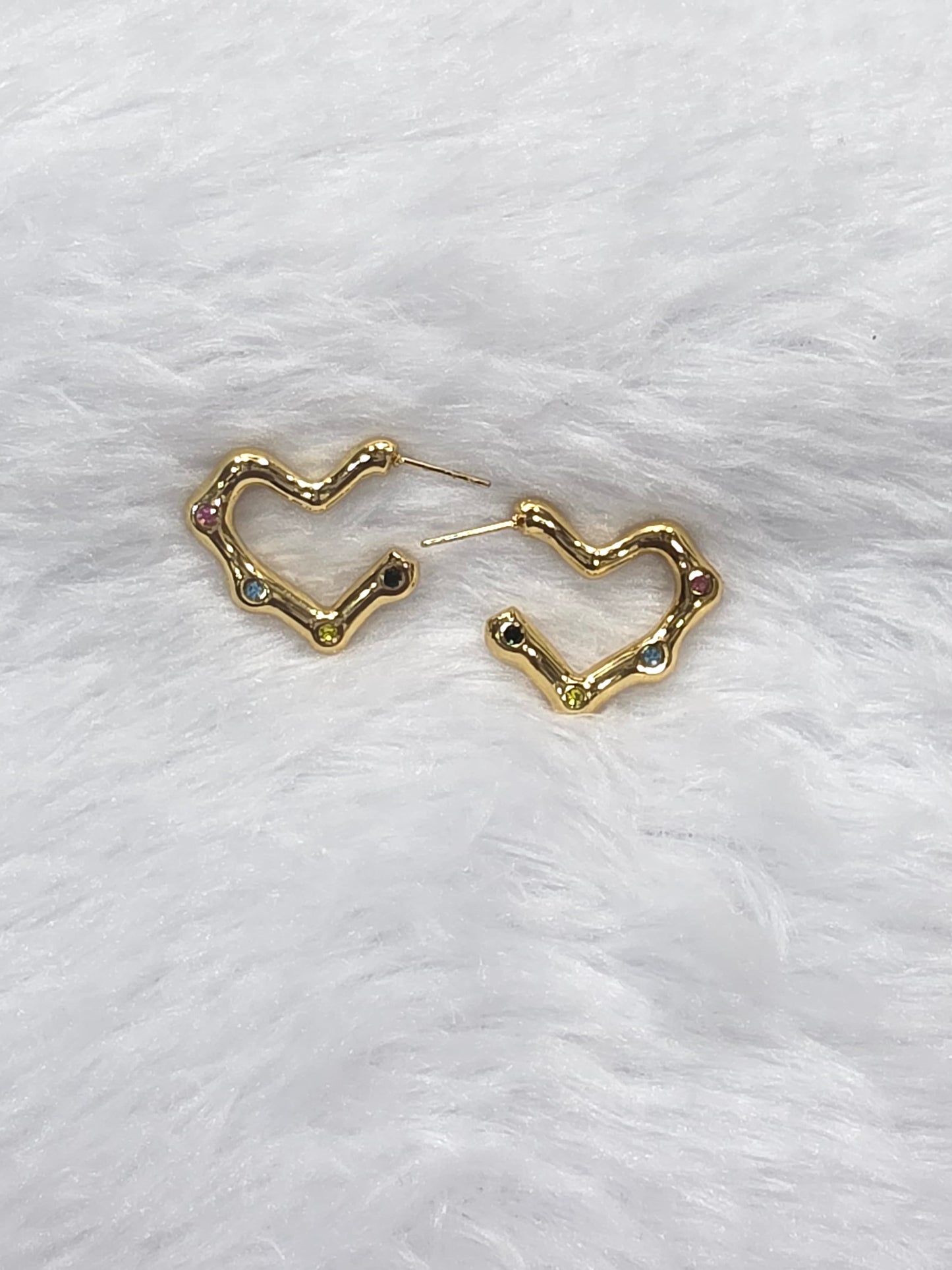 Sparkling Heart Earrings