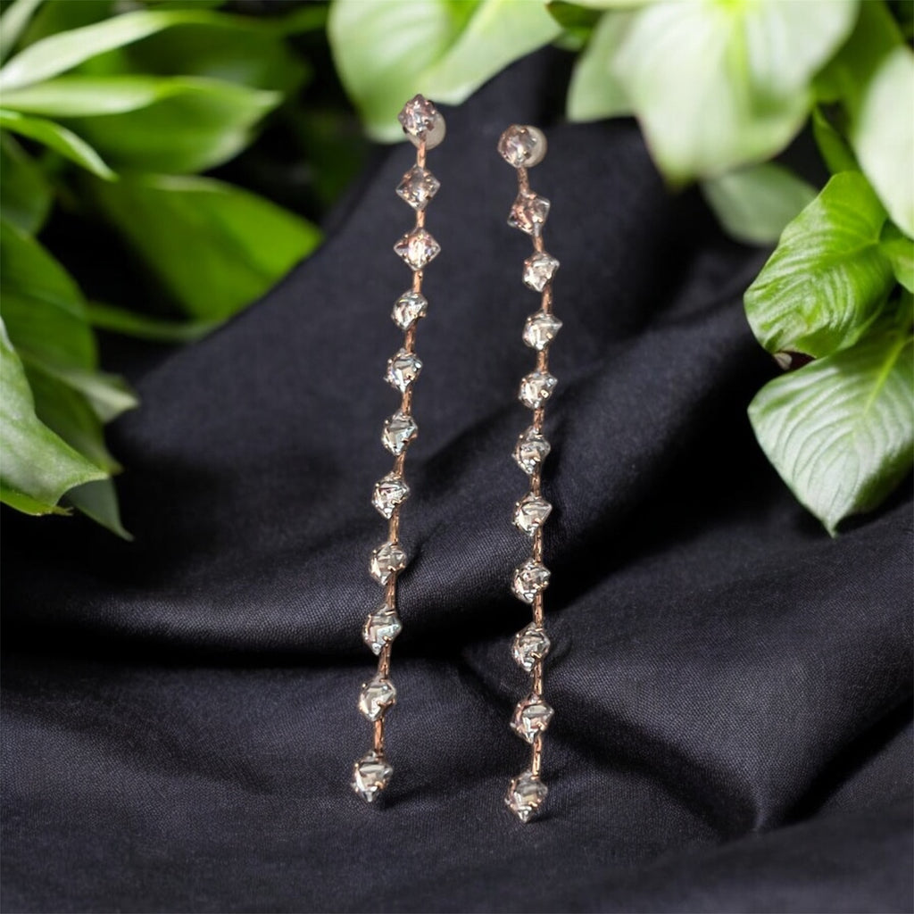 Rose Gold Long Earrings