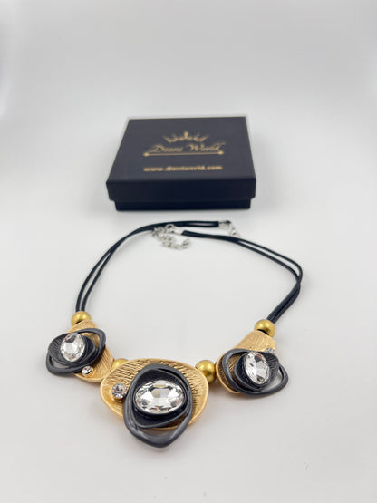 Opulent Horizon Cord Necklace