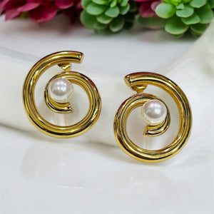 Twirl Pearl Elegance Earrings