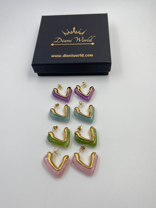TriLuxe Half Hoops