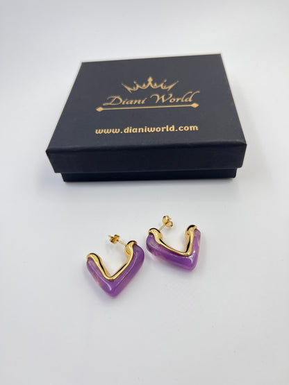 TriLuxe Half Hoops